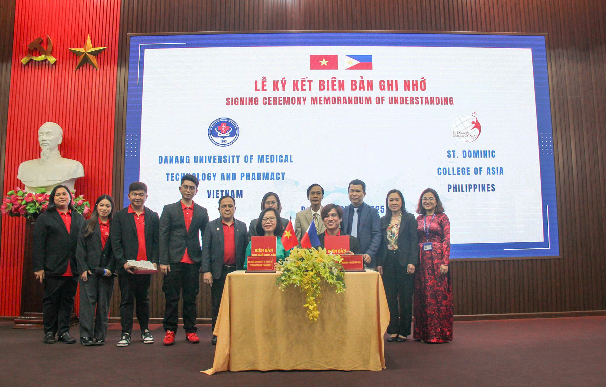 Chương trình Giao lưu học thuật quốc tế giữa Trường Đại học Kỹ thuật Y - Dược Đà Nẵng và Trường St. Dominic College of Asia, Philippines